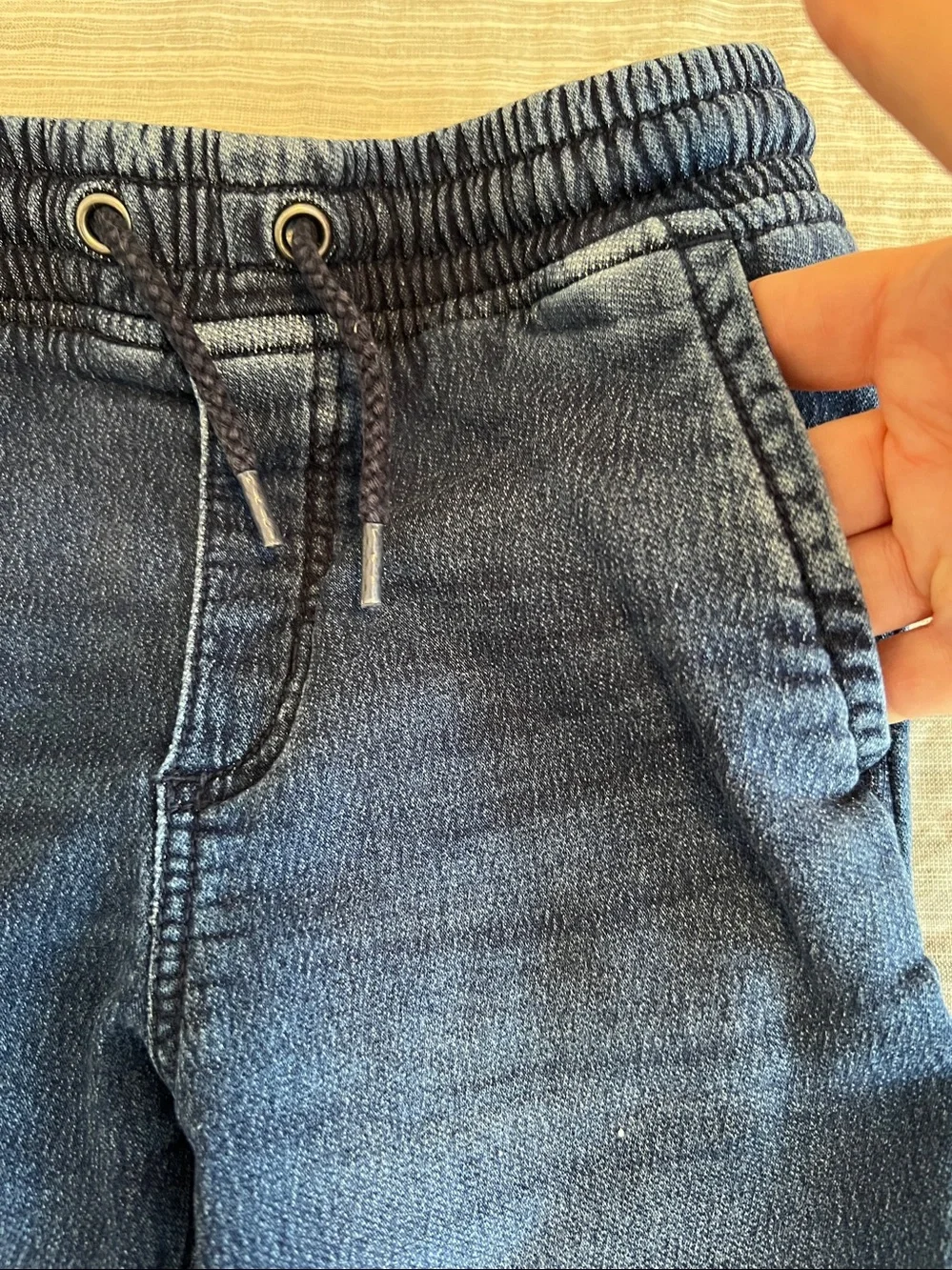 Boys 5 Osh Gosh Denim w French Terry Lining